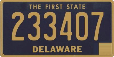 DE license plate 233407