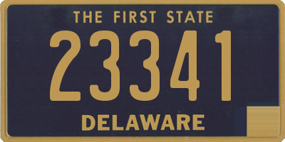 DE license plate 23341