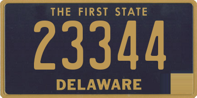 DE license plate 23344