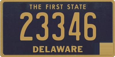 DE license plate 23346