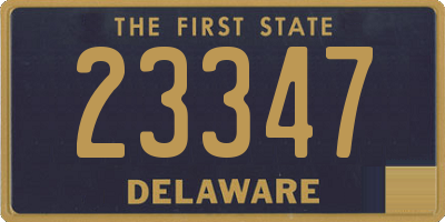 DE license plate 23347