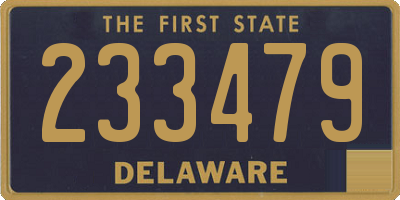 DE license plate 233479