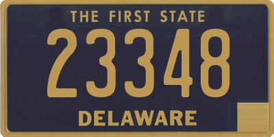 DE license plate 23348