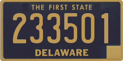DE license plate 233501