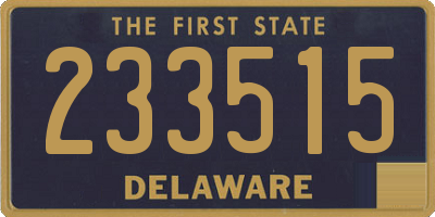 DE license plate 233515