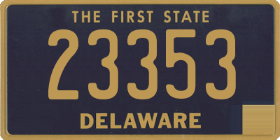 DE license plate 23353