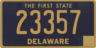 DE license plate 23357