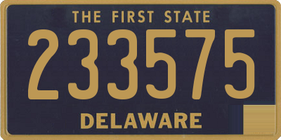 DE license plate 233575