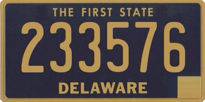 DE license plate 233576