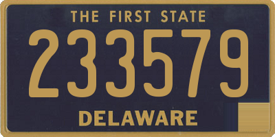 DE license plate 233579