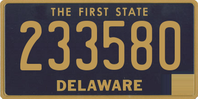 DE license plate 233580