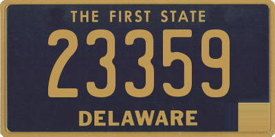 DE license plate 23359