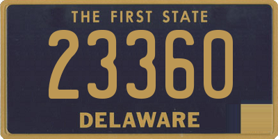 DE license plate 23360