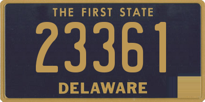 DE license plate 23361