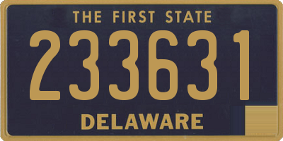 DE license plate 233631