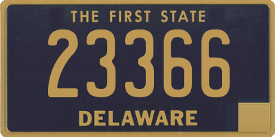 DE license plate 23366