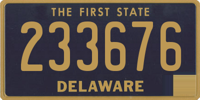 DE license plate 233676