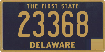 DE license plate 23368