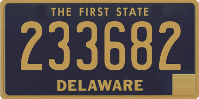 DE license plate 233682