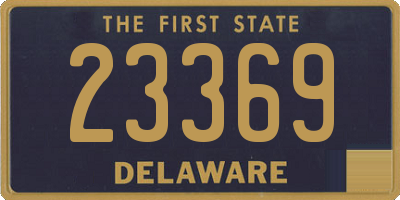 DE license plate 23369