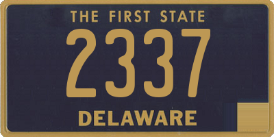 DE license plate 2337