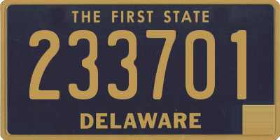 DE license plate 233701