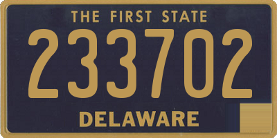 DE license plate 233702