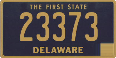 DE license plate 23373