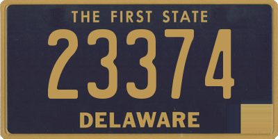 DE license plate 23374