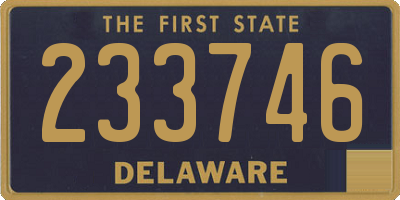 DE license plate 233746