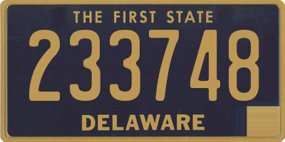 DE license plate 233748