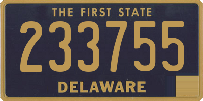 DE license plate 233755