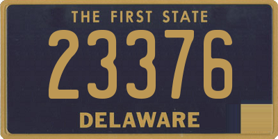 DE license plate 23376