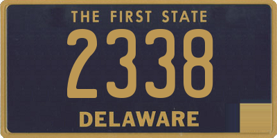 DE license plate 2338
