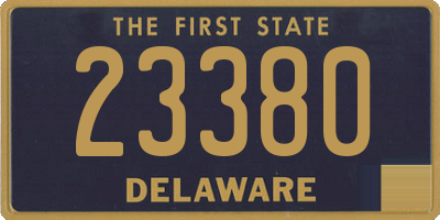 DE license plate 23380