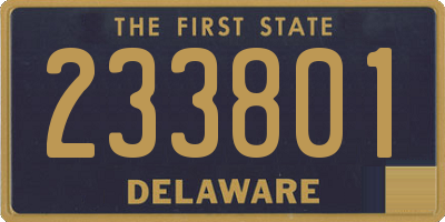 DE license plate 233801
