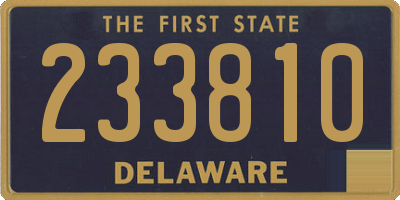 DE license plate 233810