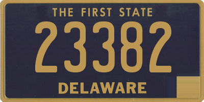 DE license plate 23382