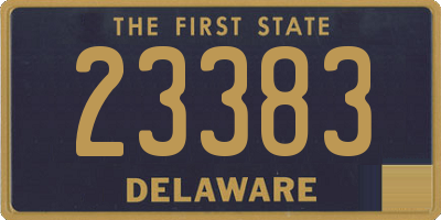 DE license plate 23383