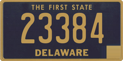 DE license plate 23384