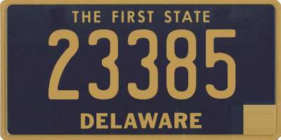 DE license plate 23385