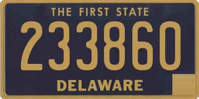 DE license plate 233860