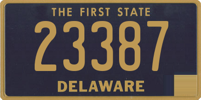 DE license plate 23387