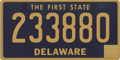 DE license plate 233880