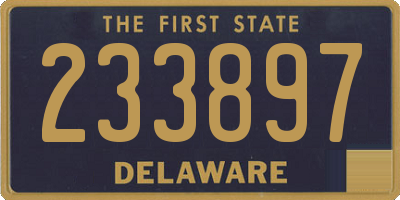 DE license plate 233897