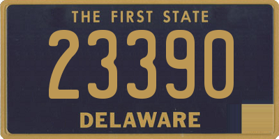 DE license plate 23390