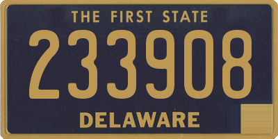 DE license plate 233908