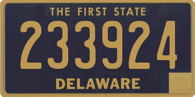 DE license plate 233924