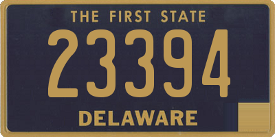 DE license plate 23394