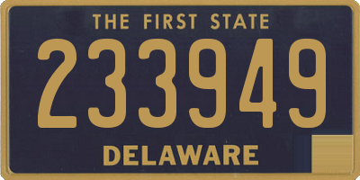 DE license plate 233949
